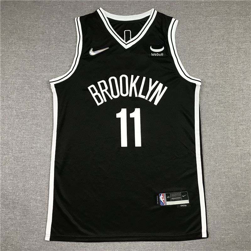 Men Brooklyn Nets #11 Irving Black Nike New Game NBA Jersey